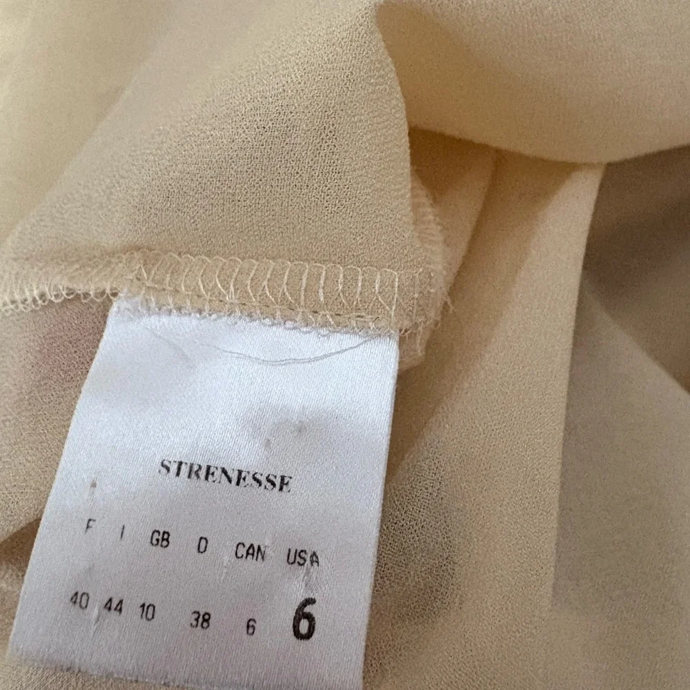 Women's Strenesse by Gabriele Strehle Button Down Silk Blouse - Size 6 - Picture 7 of 8